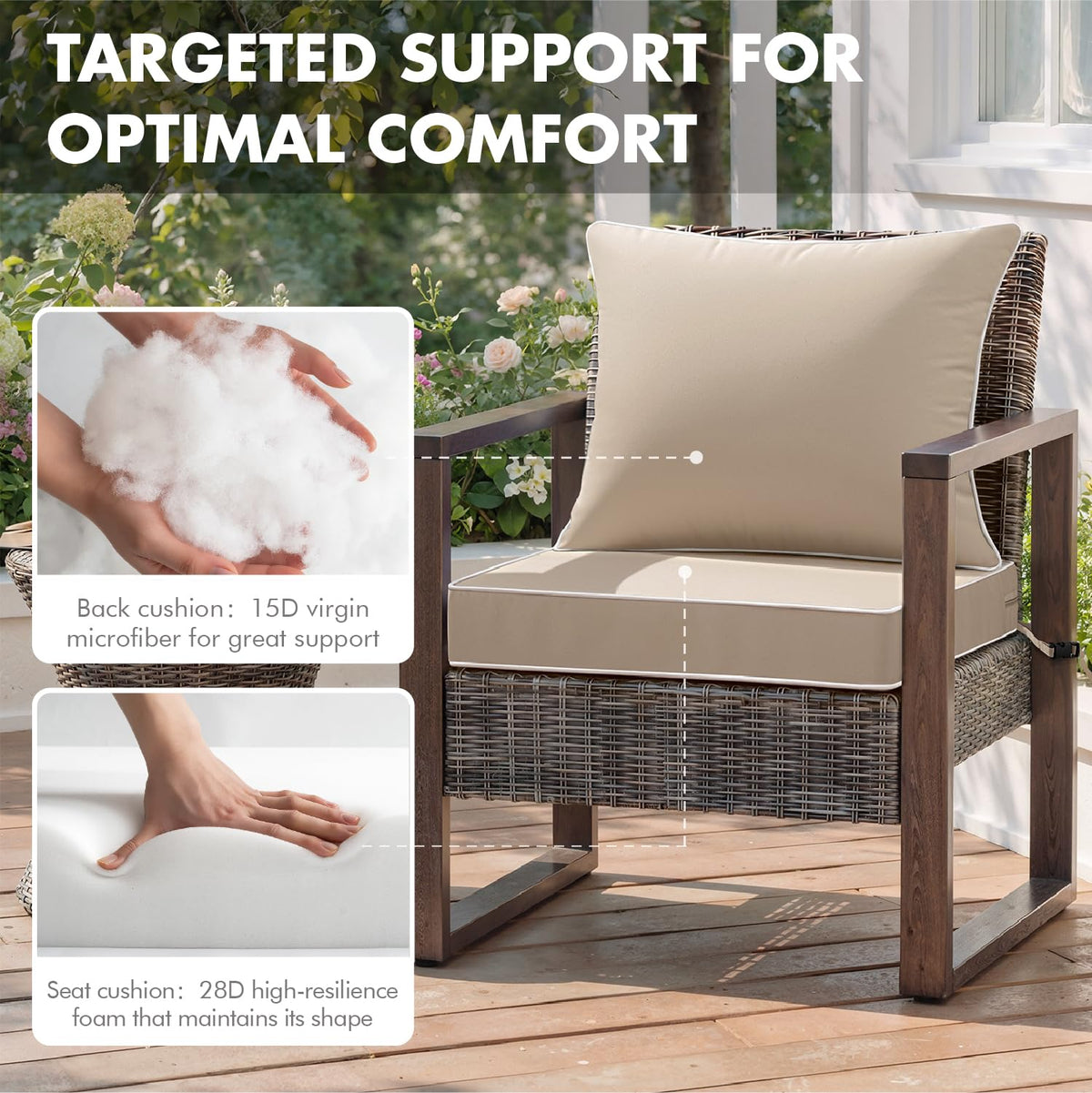 MIULEE fade-resistant fabric stays vibrant under strong sun.