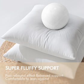 MIULEE care and fluff pillow insert with drying tips to maintain softness.
