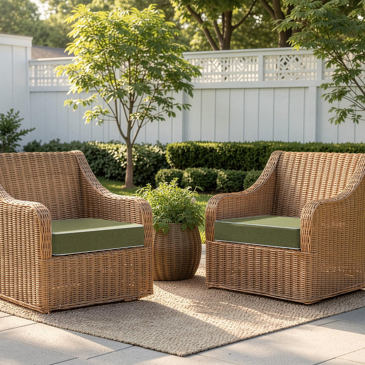 MIULEE cushions with waterproof cover protect foam from rain and spills
