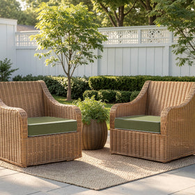 MIULEE cushions with waterproof cover protect foam from rain and spills