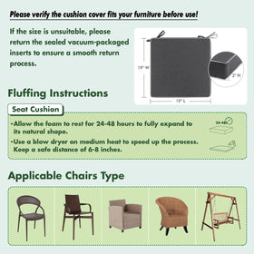 MIULEE 2-pack cushions refresh wicker and wooden seating.