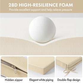 MIULEE hidden zipper double-flap design enables quick cover changes.