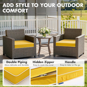 MIULEE high-resilience foam cushions with quick rebound and lasting comfort.