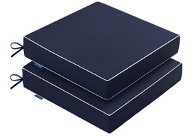 MIULEE navy outdoor chair cushions set of 2 ready for comfortable patio seating