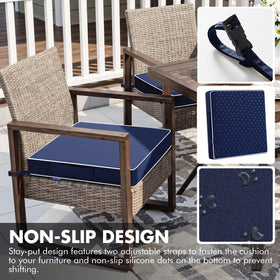 MIULEE non-slip bottom cushion prevents shifting on chairs
