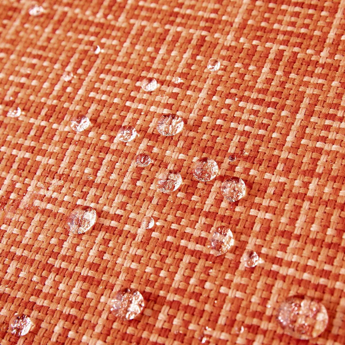 MIULEE orange pillow cover with PU coating offers splash resistance.