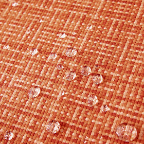 MIULEE orange pillow cover with PU coating offers splash resistance.