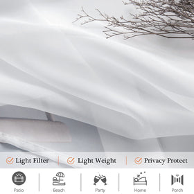 MIULEE outdoor curtain withstands wind for durable outdoor use