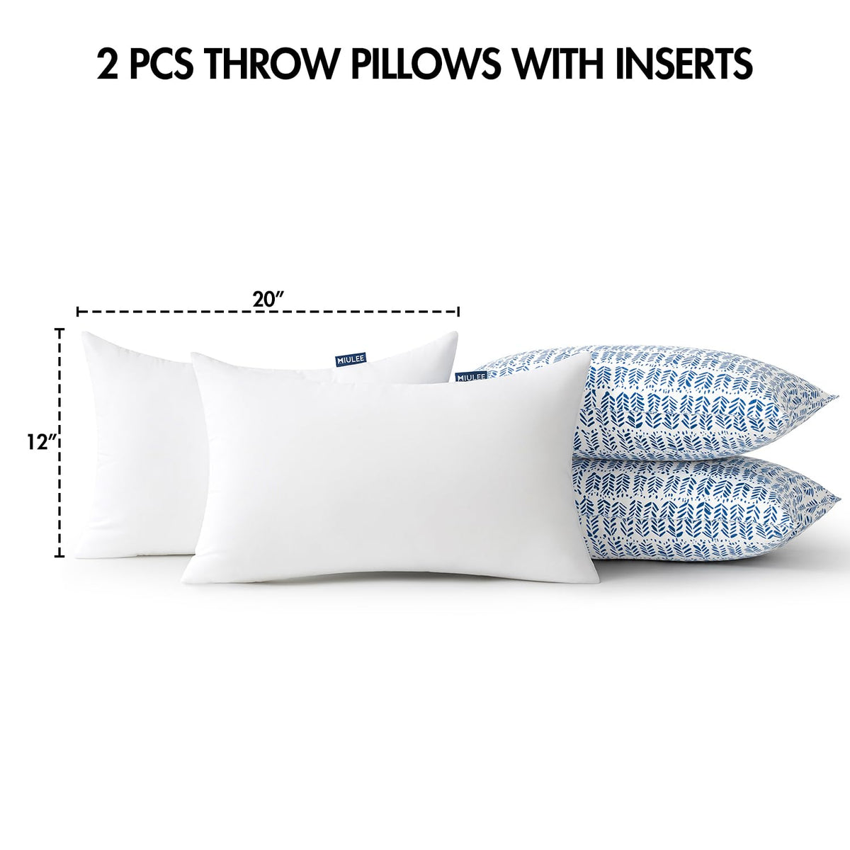 MIULEE fade-resistant cushion endures sun for long-lasting color.