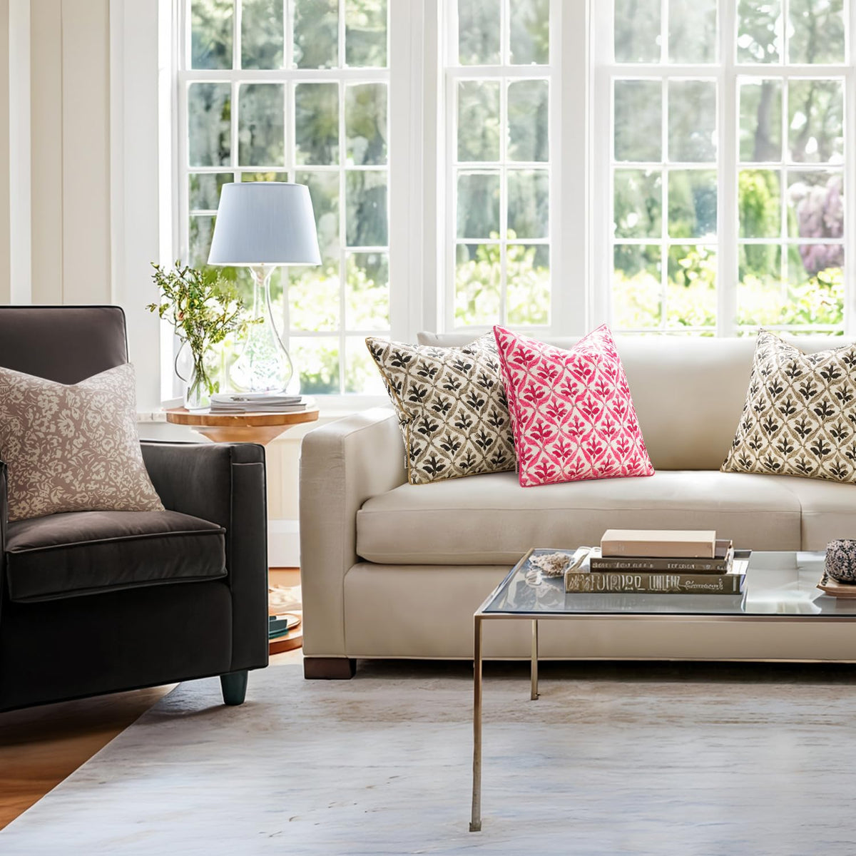 MIULEE two-pack pillow covers offer ready outdoor styling