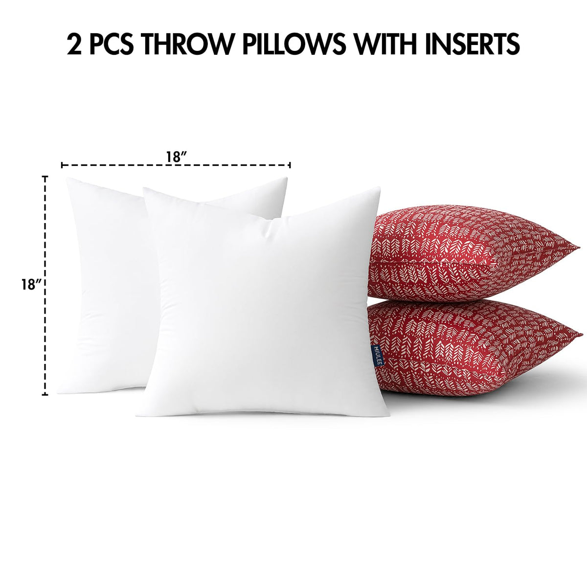 MIULEE care-ready cushions stay vibrant with cold wash and gentle cycle.
