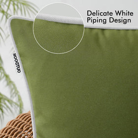MIULEE moss green pillow cover with dustproof surface for garden decor
