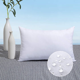 MIULEE outdoor pillow insert 12x20 keeps patio cushions dry and ready.