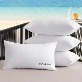 MIULEE outdoor pillows 4-pack with pattern design for stylish patio decor
