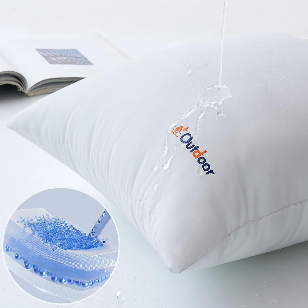 MIULEE outdoor pillows deliver soft support with 7D fiber fill