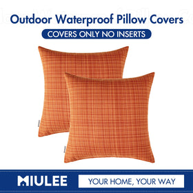 MIULEE weather-resistant cushion cover protects garden seating.