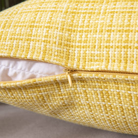 MIULEE pack of 2 yellow 16x16 pillow covers ready to refresh spaces.