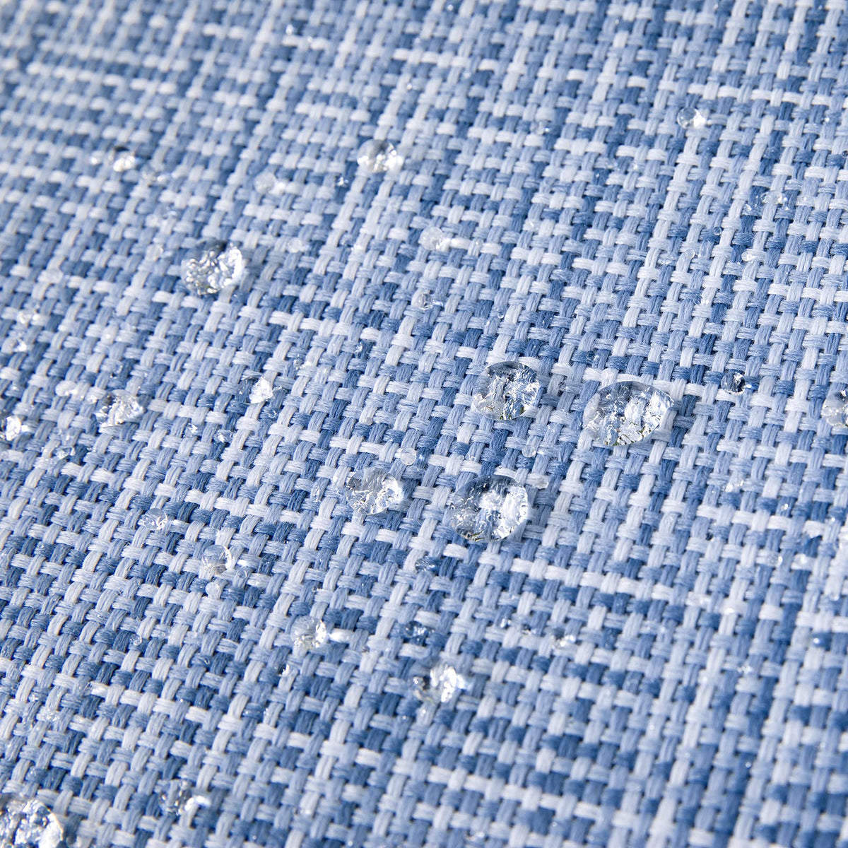 MIULEE PU-coated fabric close-up showing water resistance against splashes