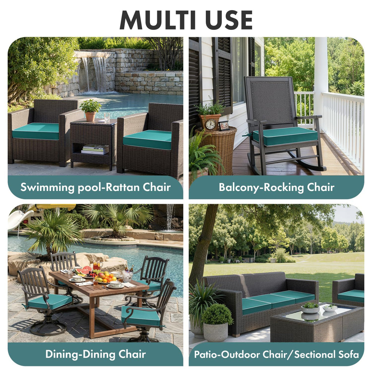 MIULEE secure ties keep cushions in place during use