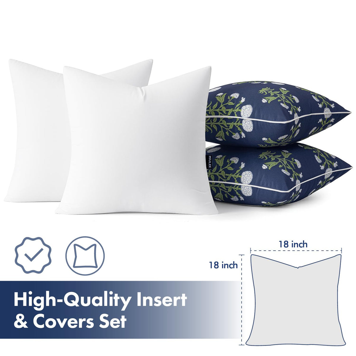 MIULEE summer-proof waterproof fabric keeps cushions dry in light rain.