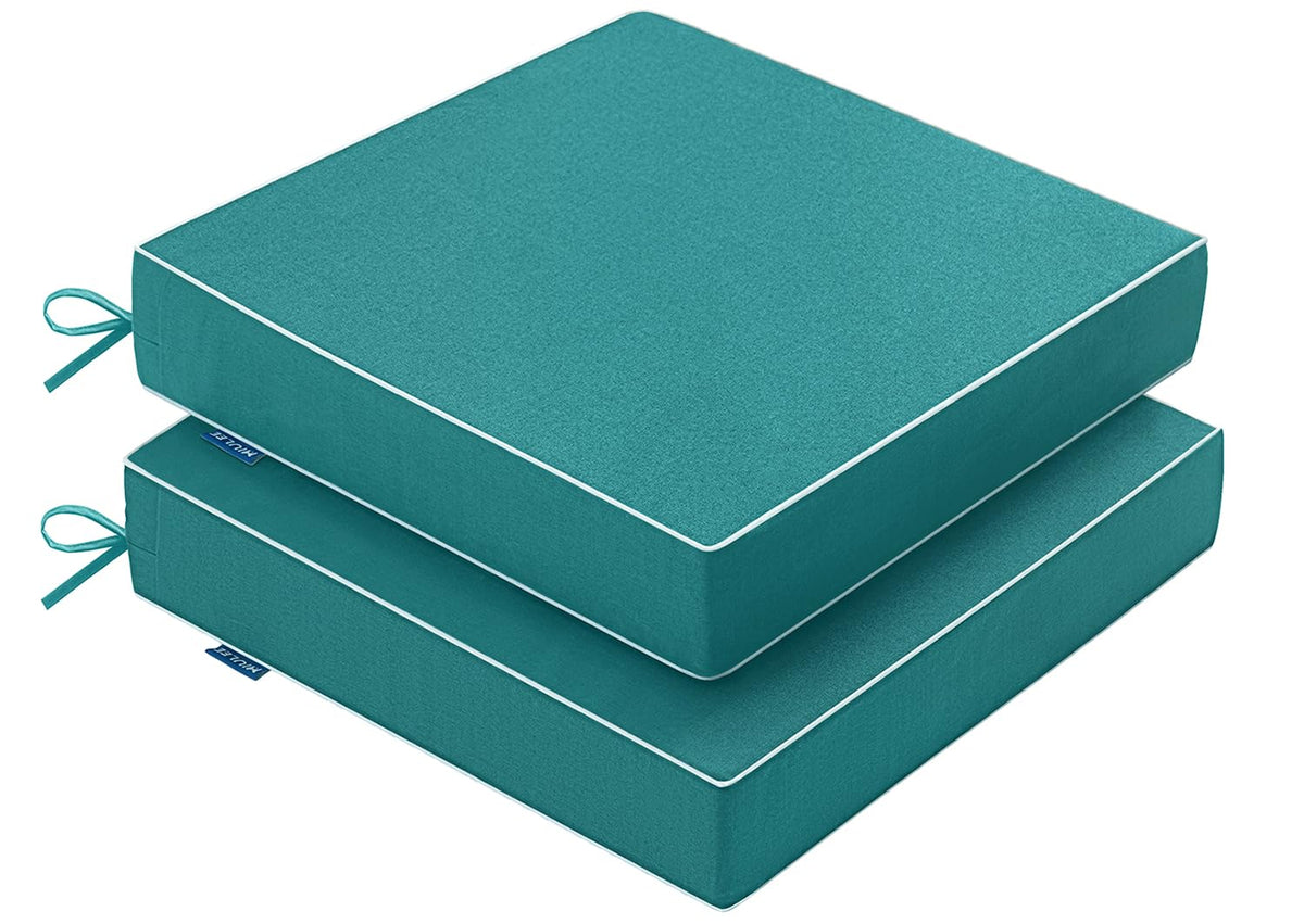 MIULEE turquoise outdoor chair cushions pair for durable patio comfort