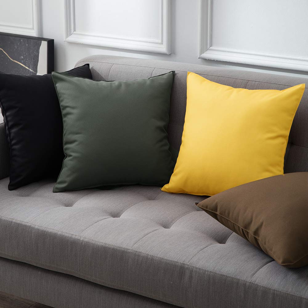 MIULEE two-pack pillow covers providing versatile outdoor cushioning