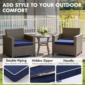MIULEE waterproof fabric cushion cover keeps seating dry during splashes