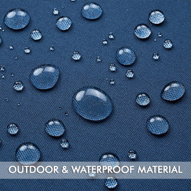 MIULEE waterproof pillow cover closeup highlights durable canvas with PU coating.
