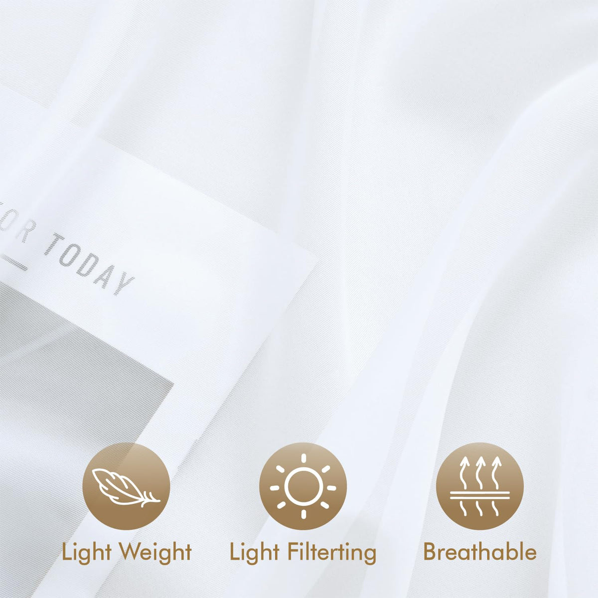 MIULEE easy-care curtain for outdoor use—machine washable.