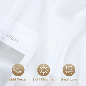 MIULEE easy-care curtain for outdoor use—machine washable.