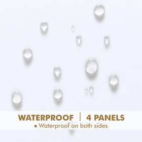 MIULEE 54x84 panel drapes softly in gazebo or porch spaces.
