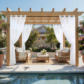 MIULEE waterproof outdoor curtain fabric dries quickly after rain.