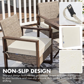 MIULEE non-slip bottom and silicone dots prevent cushion shifting