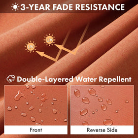 MIULEE wide hidden zipper for easy cover removal and cleaning
