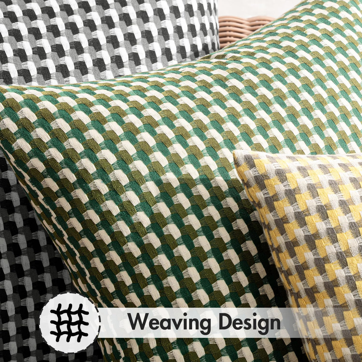 MIULEE woven texture adds depth to garden and balcony décor.