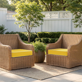 MIULEE cushions show crisp white piping and secure ties for stable seating.