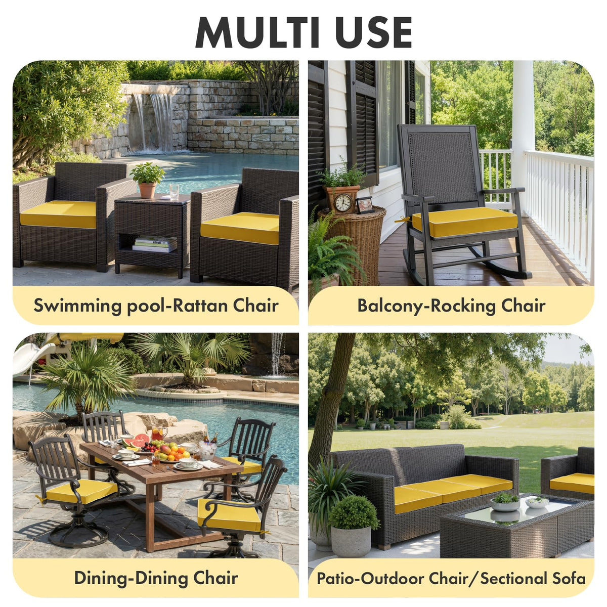 Three-year color-fast performance keeps color vibrant in sunlit conditions.