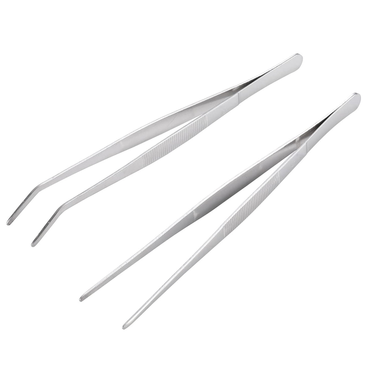 MIUPOO long handle straight-tip tweezers offering precise placement for crafts