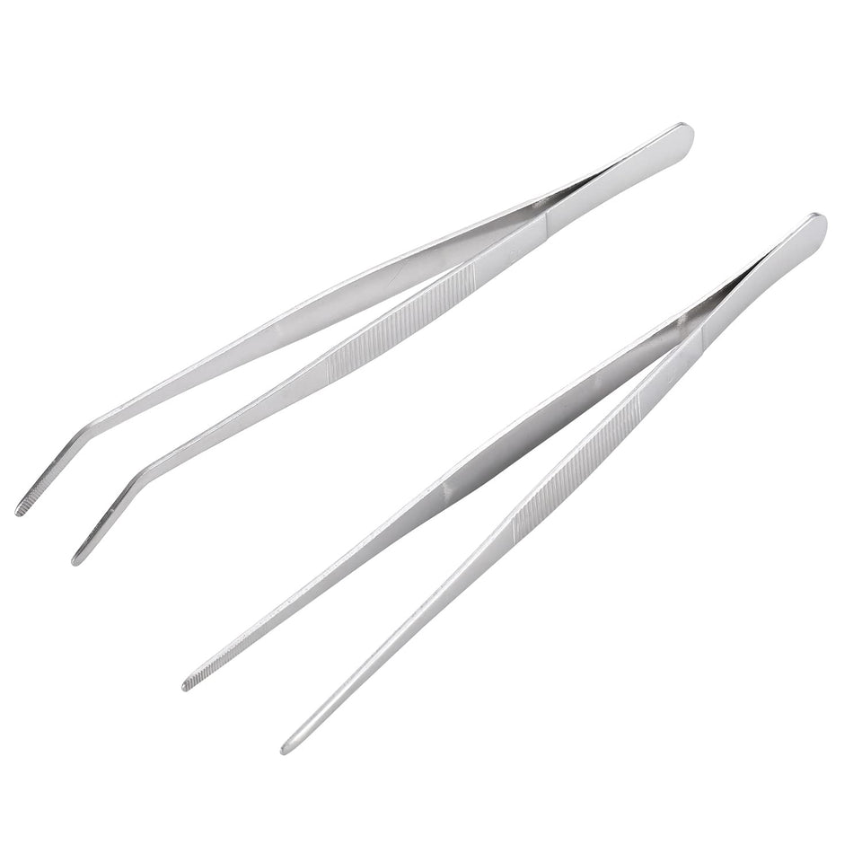 MIUPOO long handle straight-tip tweezers offering precise placement for crafts