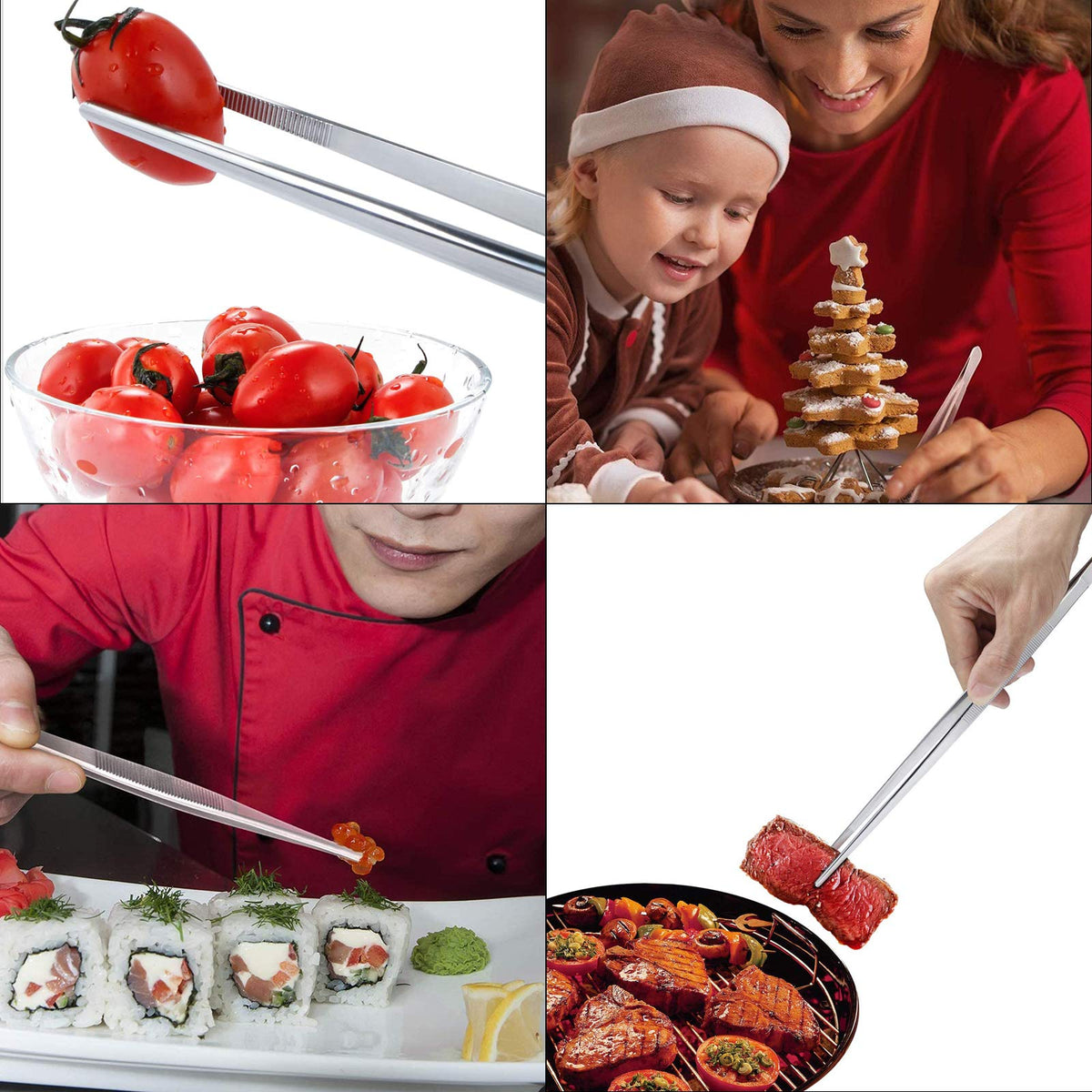 MIUPOO stainless steel tweezers are rust resistant and dishwasher safe