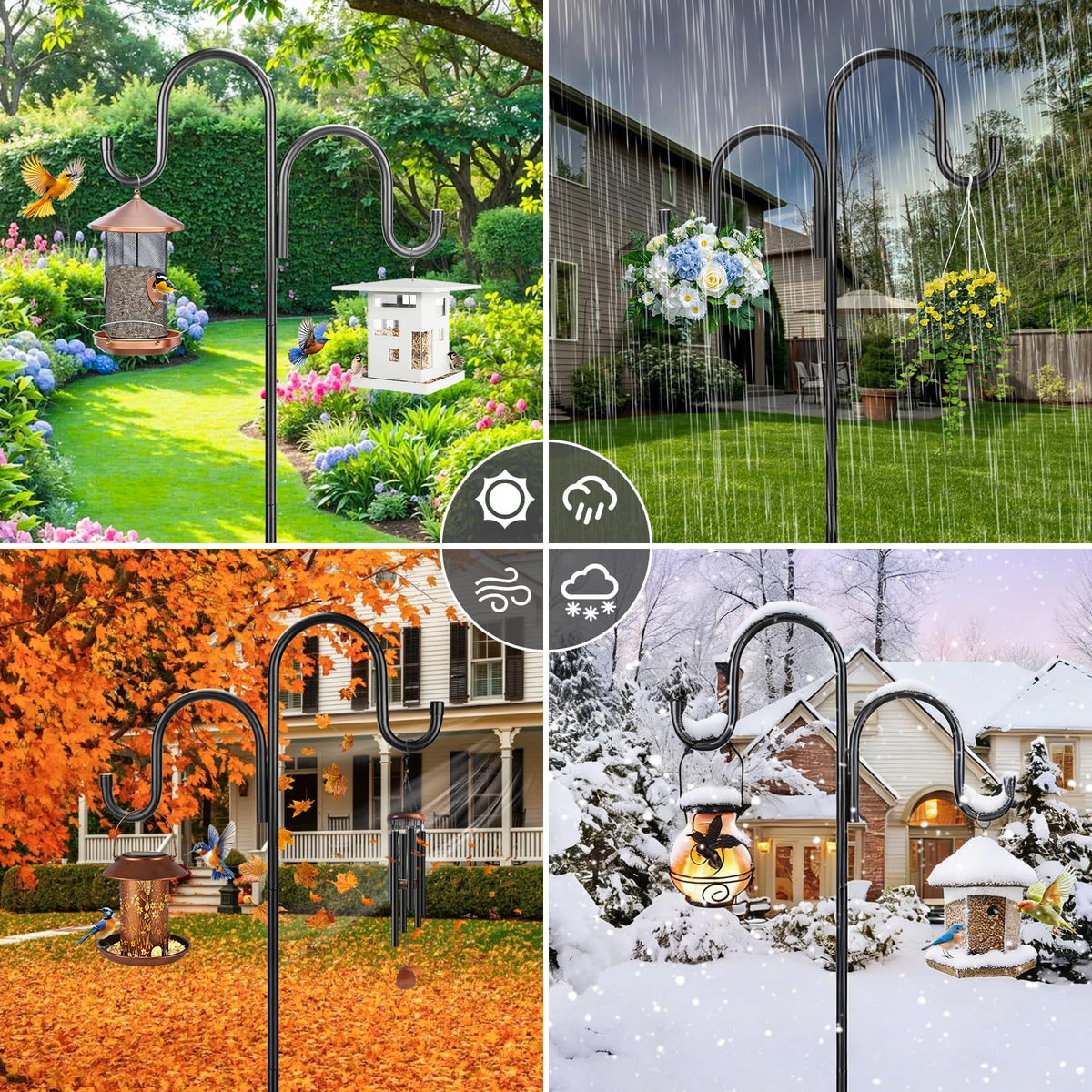MIUVIBENI ready-to-assemble hook set simplifies outdoor setup