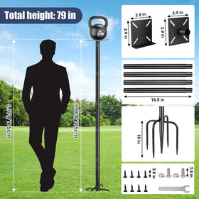 MIUVIBENI bird feeder pole in outdoor garden for birds