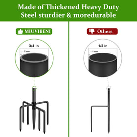 MIUVIBENI black powder coated steel stand in outdoor scene