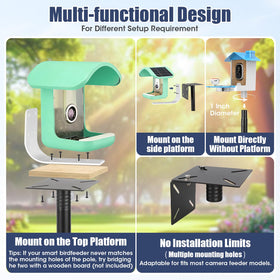 MIUVIBENI top- and side-mounting platform supports diverse feeders and cameras