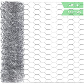 Miuwauer chicken wire 13.7x236 overview for garden fencing and pet containment.