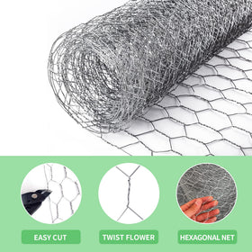 Miuwauer chicken wire cut-to-shape for custom fences and crafts.