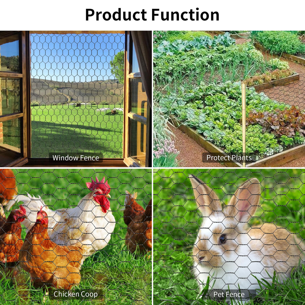 Miuwauer chicken wire is flexible and easy to shape for projects.