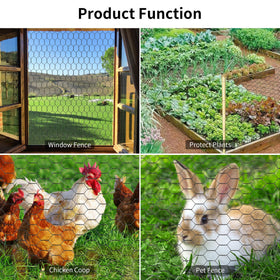 Miuwauer chicken wire is flexible and easy to shape for projects.