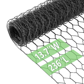 Miuwauer chicken wire hexagonal mesh fence for garden protection and animal containment.
