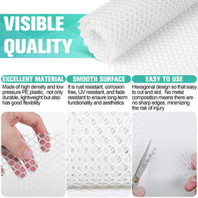 Miuwauer durable PE plastic netting with UV resistance for outdoor use.